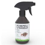 RepellShield Natürlicher Zeckenschutz - 250ml - Hautfreundliches Zeckenspray als Schutzbarriere für Menschen, Insektenspray für Körper & Zeckenmittel für Katzen und Hunde, Anti Zecken Spray  
