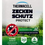 Thermacell Zeckenschutz Protect, Zeckenschutzsystem für bis zu 340m² mit 12 Monaten Langzeitwirkung, 8 Zeckenrollen  